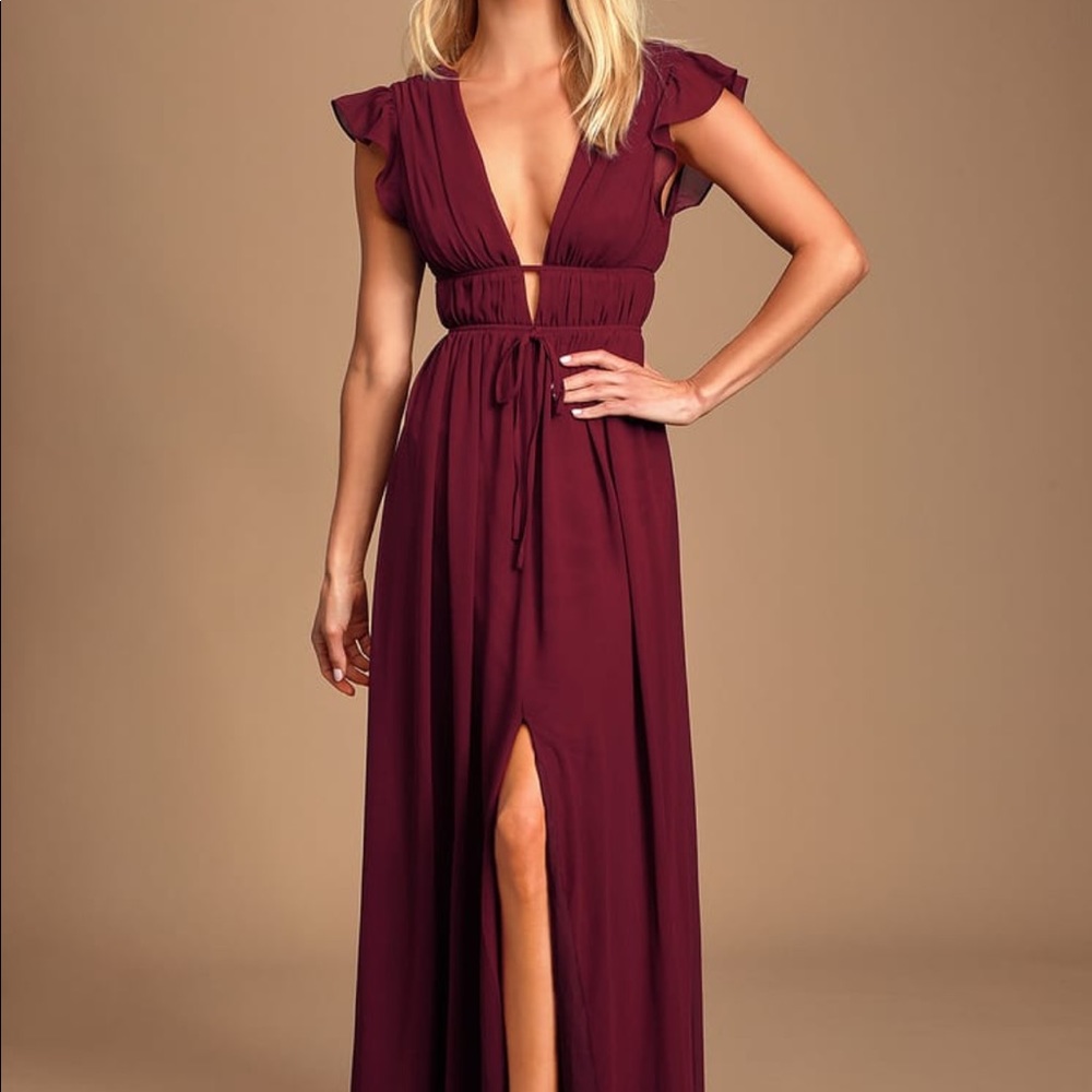 LULUS Maroon Dress